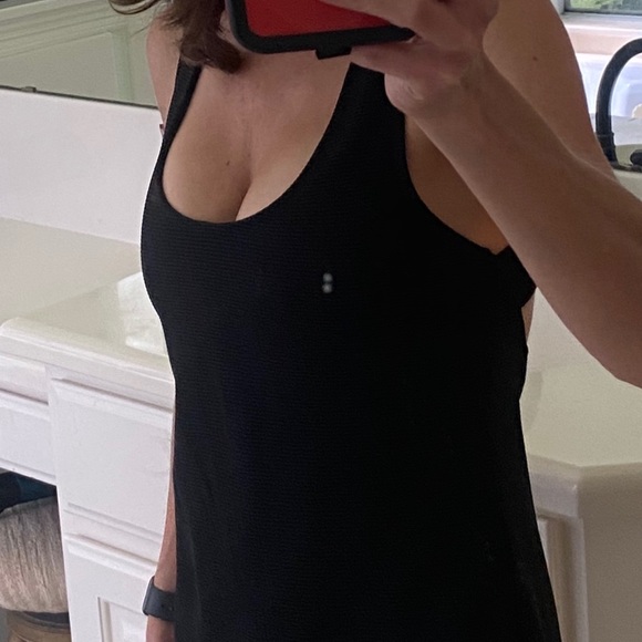 Make offer BCBG casual black ribbed dress - Picture 3 of 5